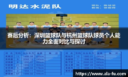赛后分析：深圳篮球队与杭州篮球队球员个人能力全面对比与探讨